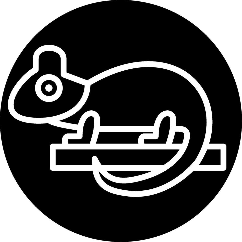 Lizard Glyph Icon vector