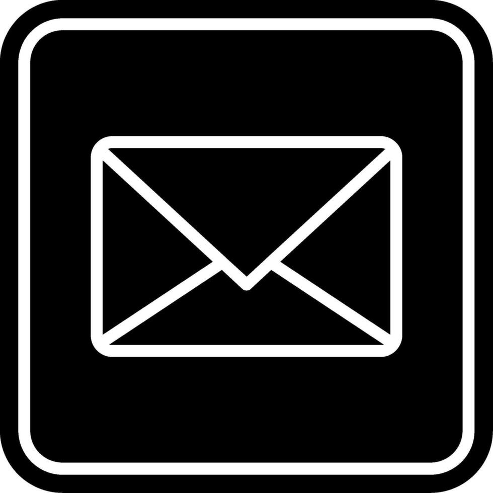 Mail Glyph Icon vector