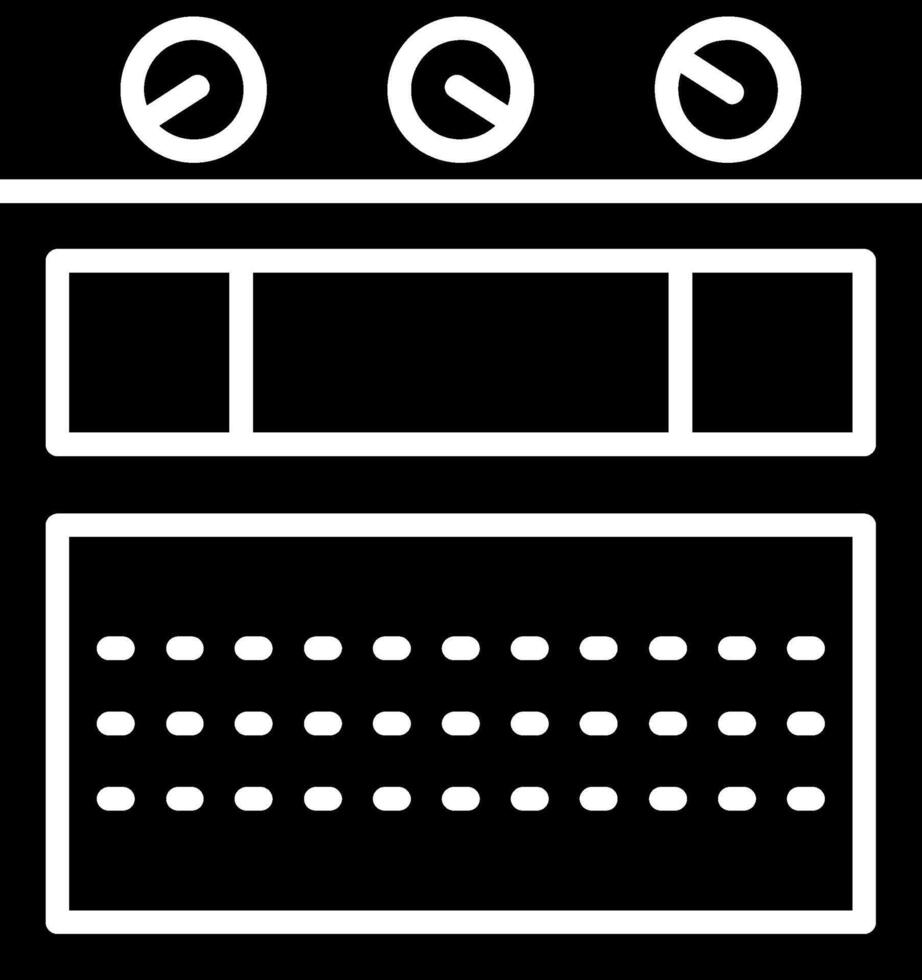 Oven Glyph Icon vector