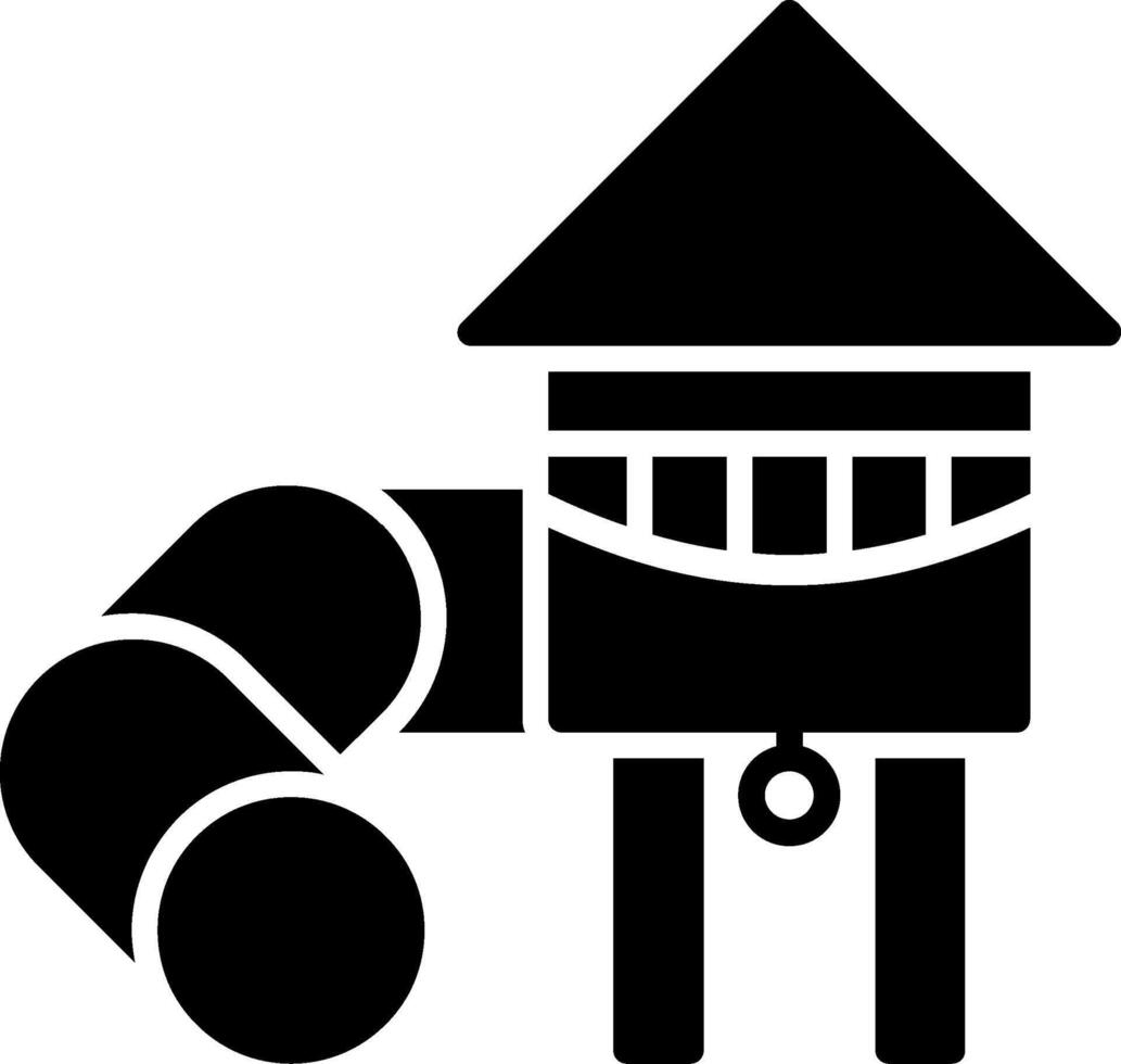 Slide Glyph Icon vector