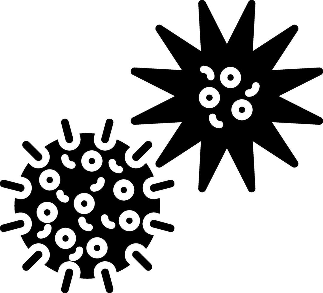 Sea Urchin Glyph Icon vector