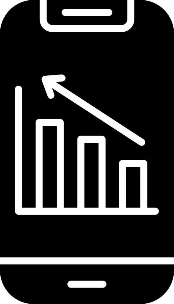 Statistics Glyph Icon vector