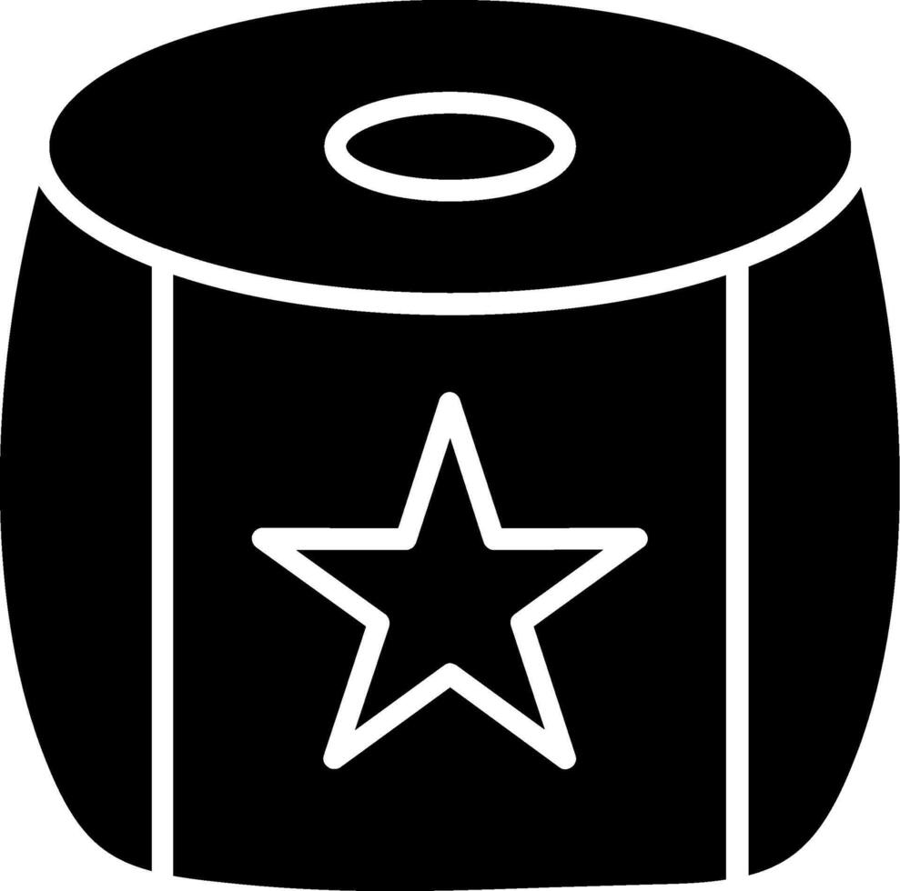 Pouf Glyph Icon vector