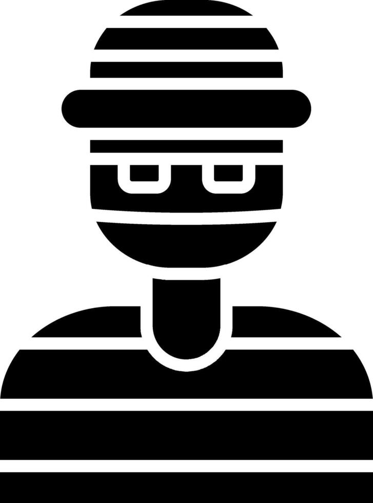 Thief Glyph Icon vector