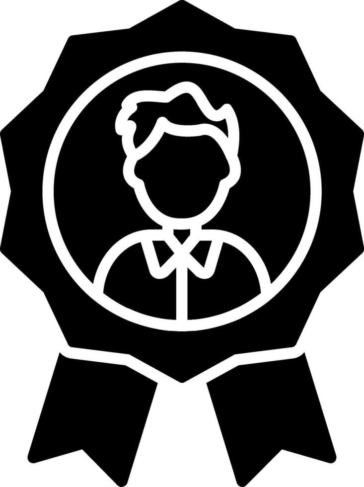 Achievement Glyph Icon vector