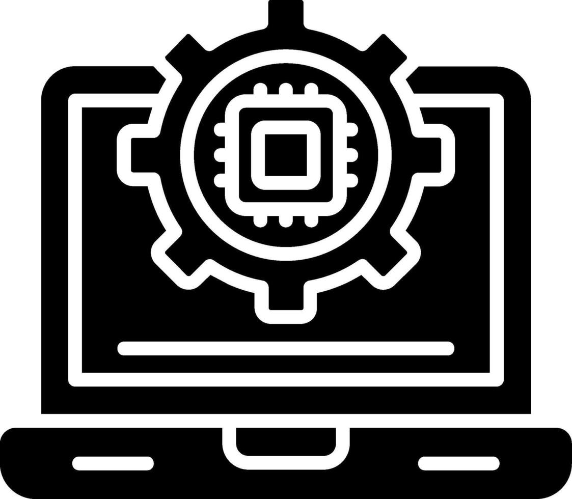 Settings Glyph Icon vector