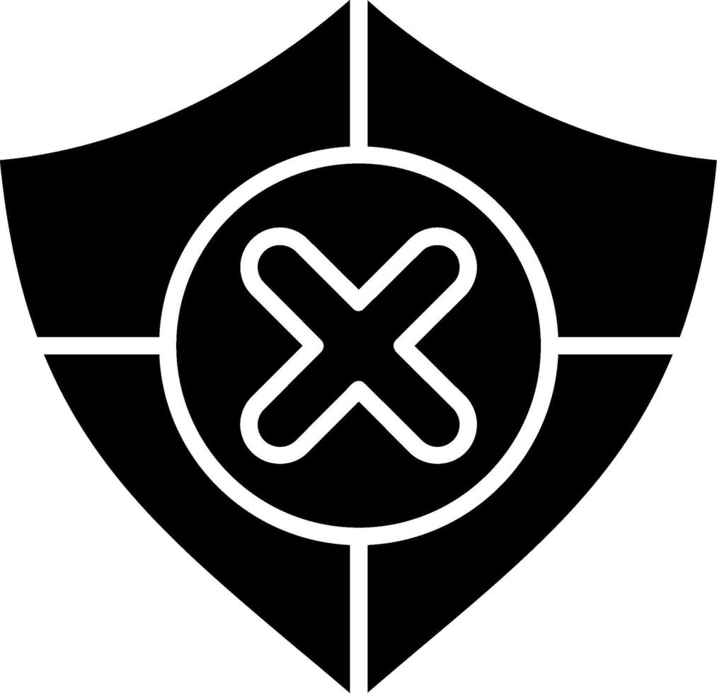 Unsafe Glyph Icon vector