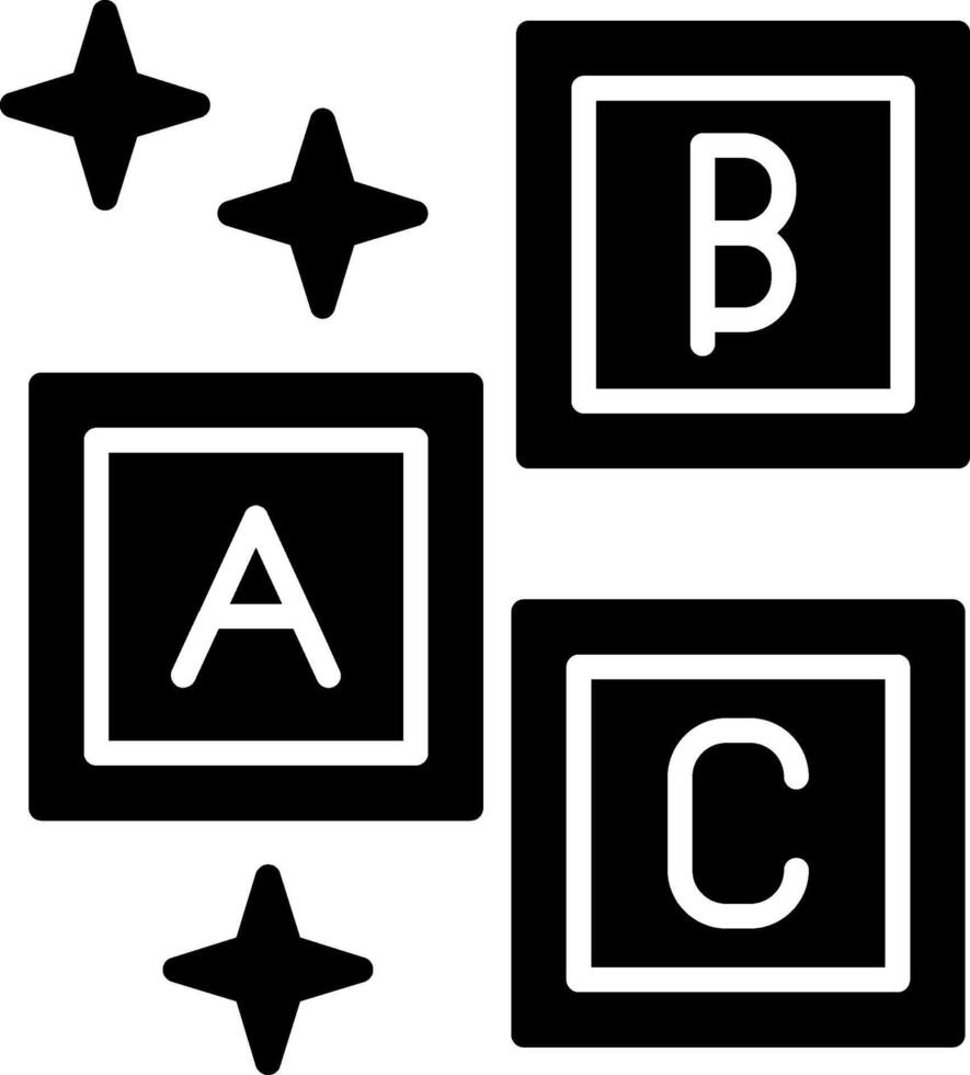 Blocks Glyph Icon vector
