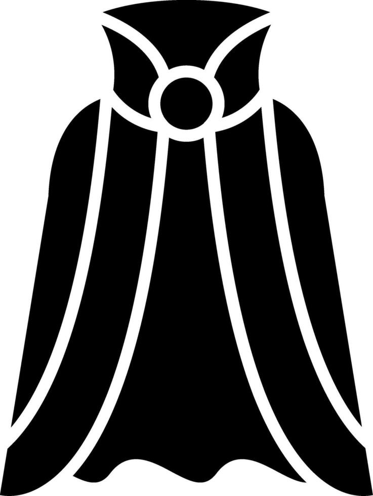 Cape Glyph Icon vector