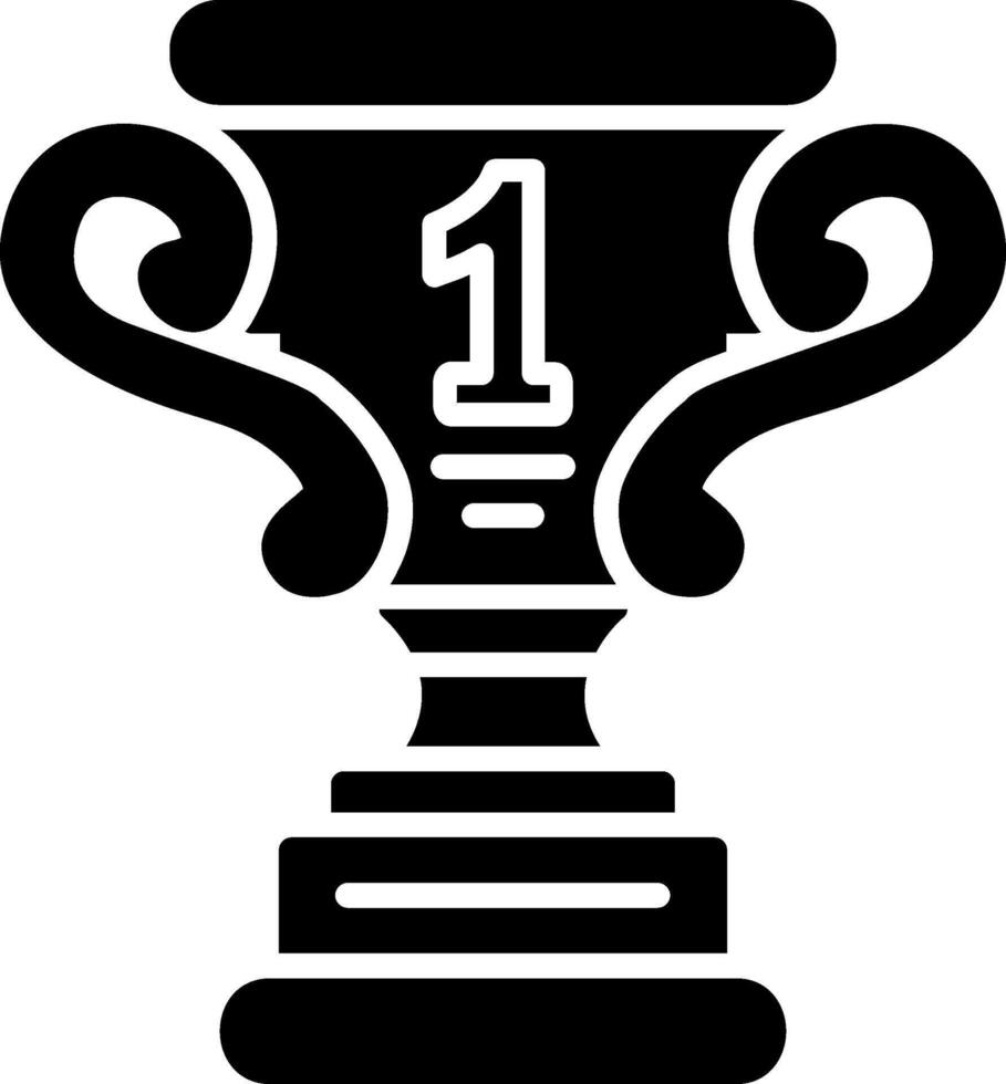 1st Prize Glyph Icon vector