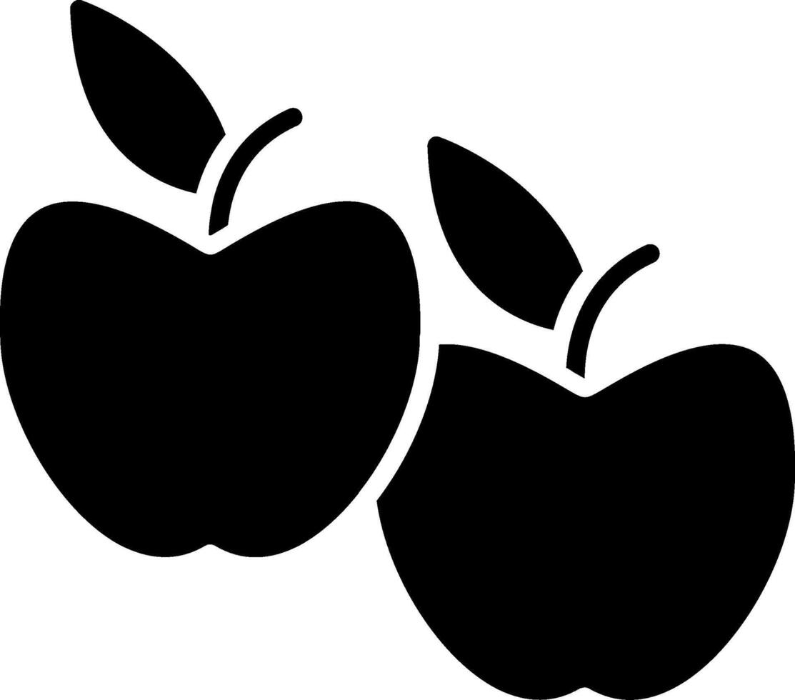 Apple Glyph Icon vector