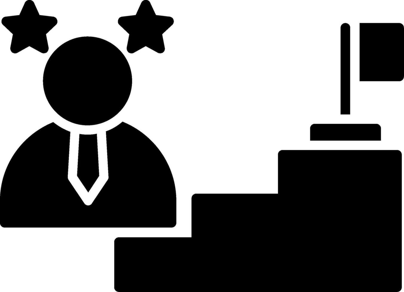 Career Glyph Icon vector