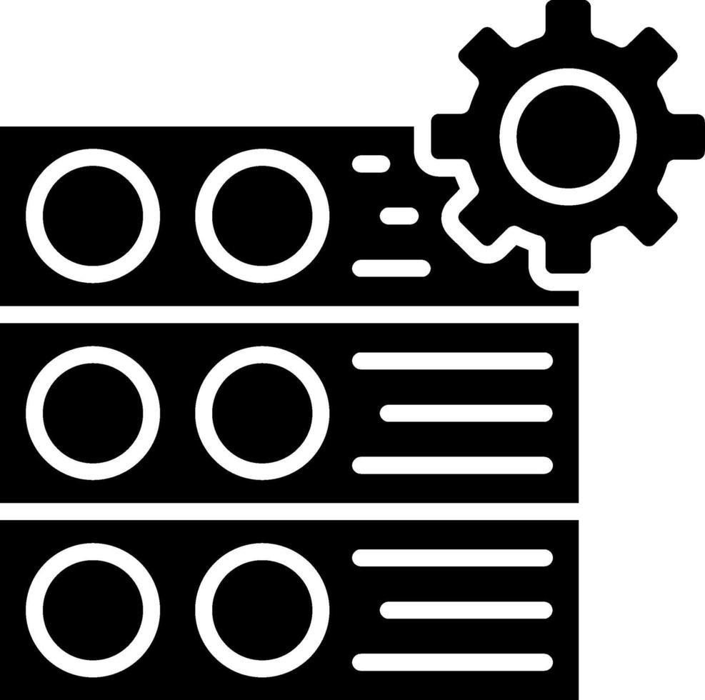 Configuration Glyph Icon vector