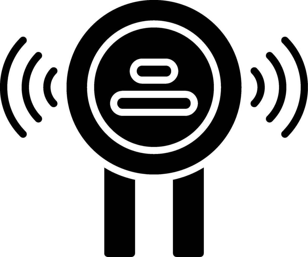 Ldr Sensor Glyph Icon vector