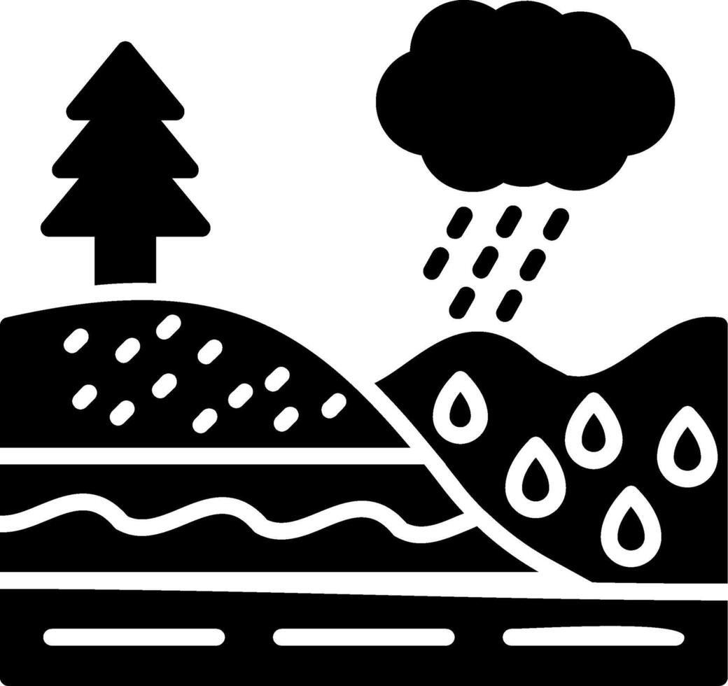 Infiltration Glyph Icon vector