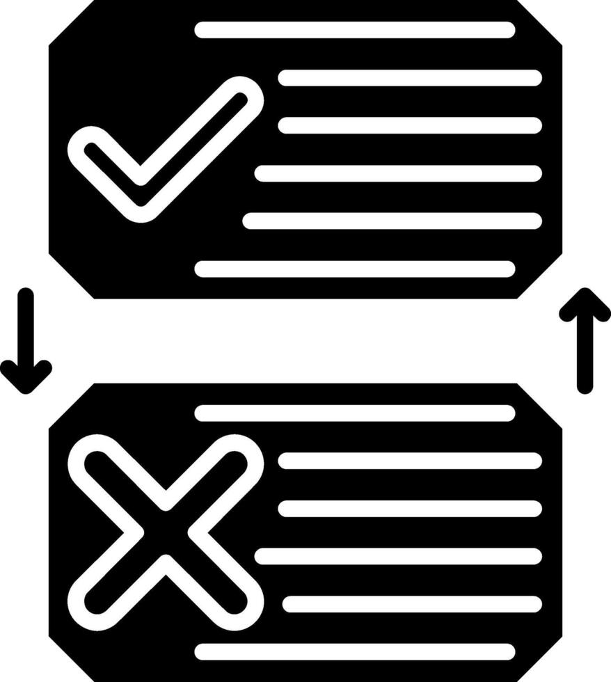 List Glyph Icon vector