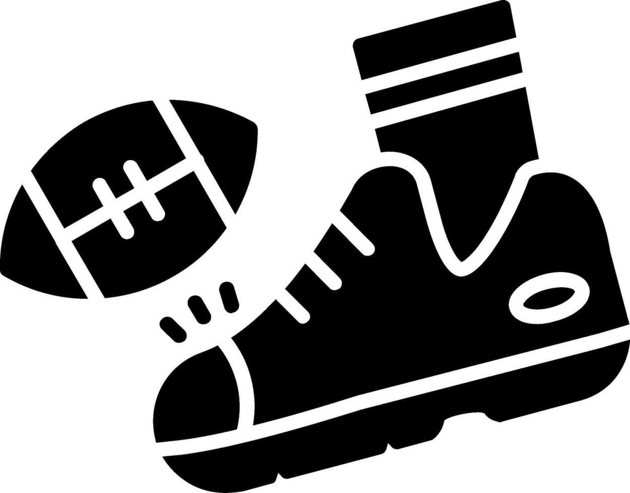 Kick Glyph Icon vector