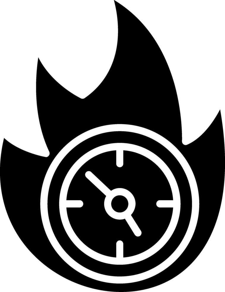 Hot Deal Glyph Icon vector