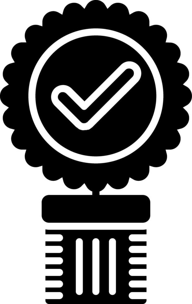 Medal Glyph Icon vector