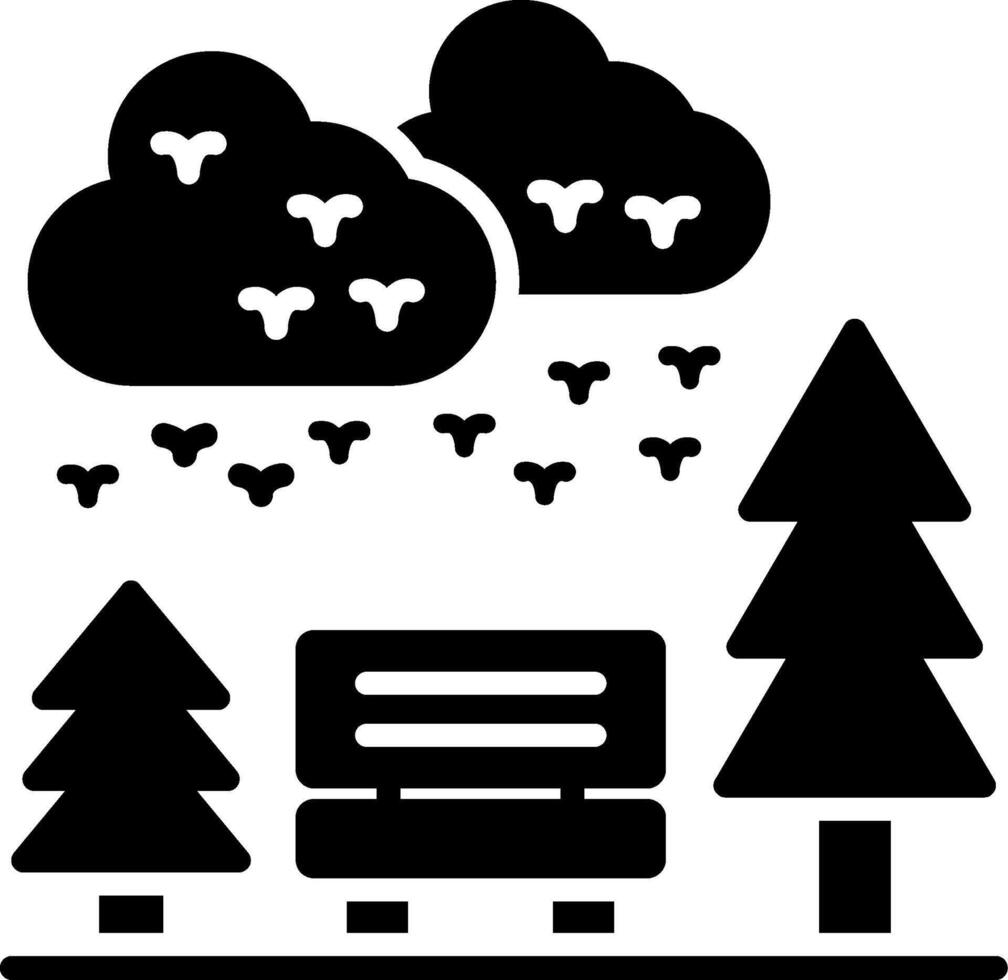 Park Glyph Icon vector