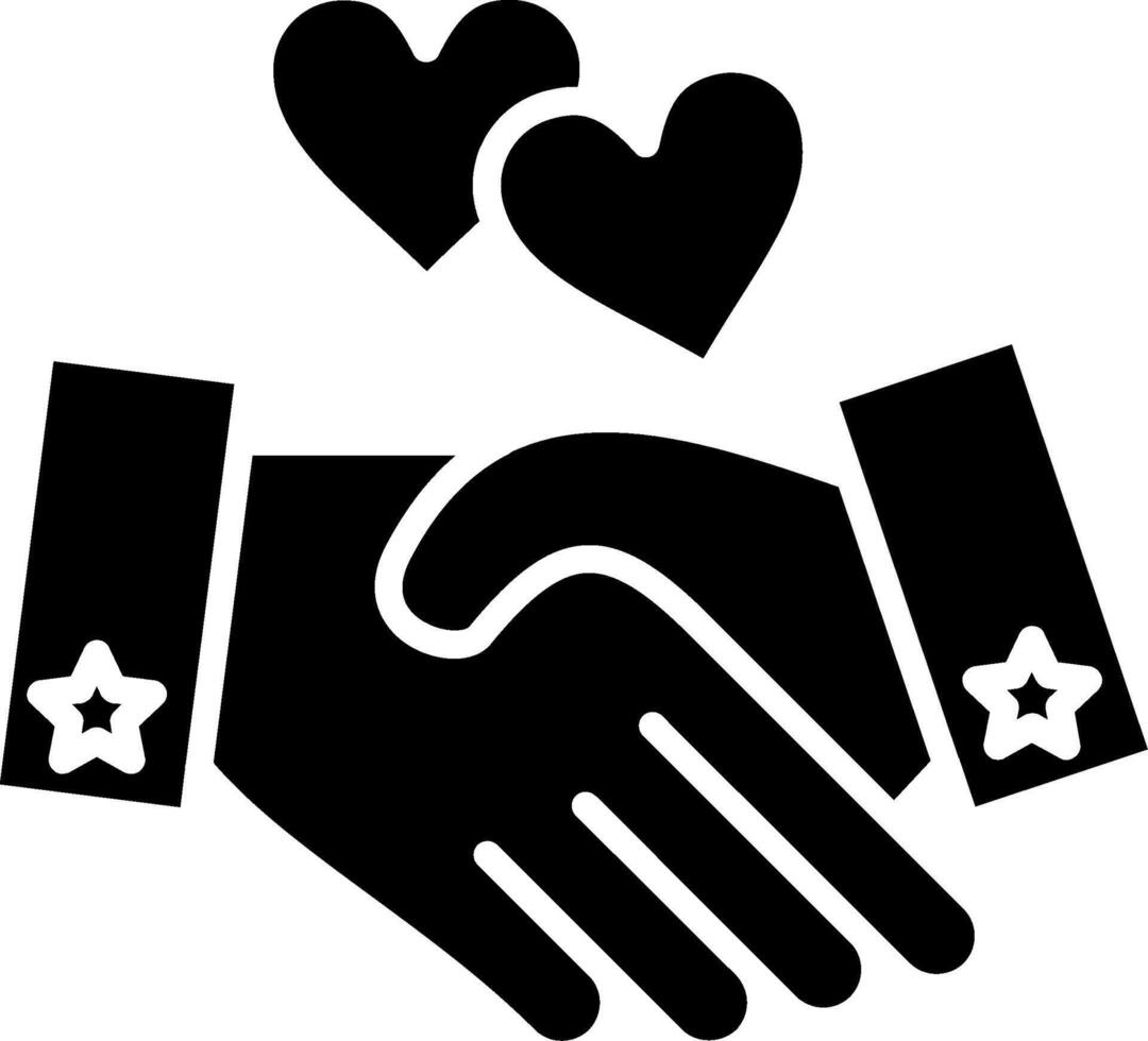 Partner Glyph Icon vector