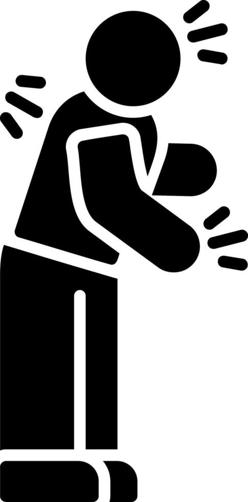 Parkinson Glyph Icon vector