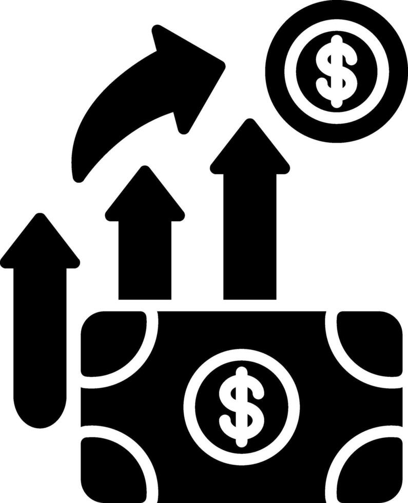 Prosperity Glyph Icon vector