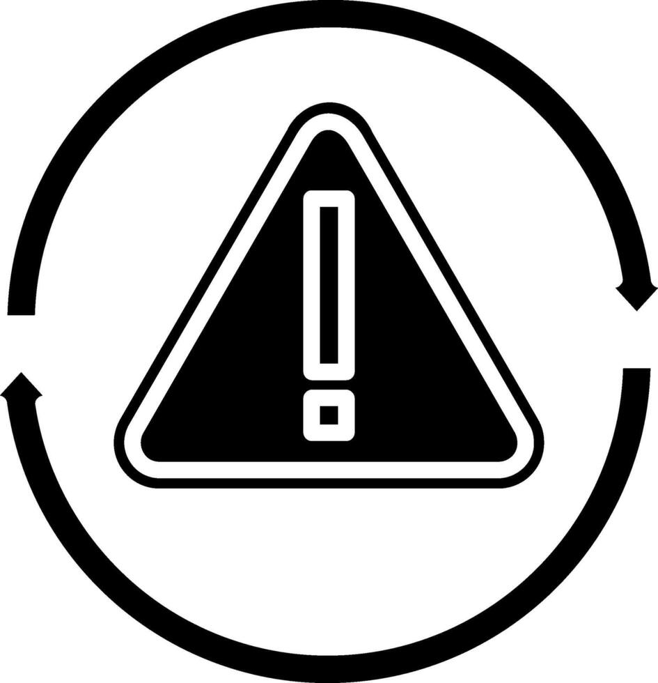 Reboot Glyph Icon vector
