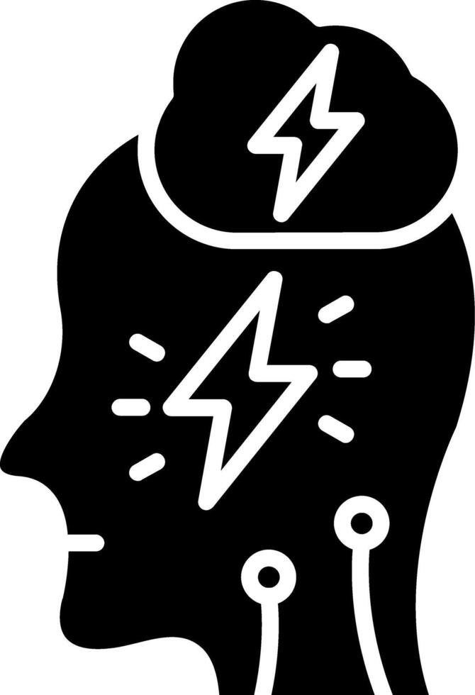 Stress Glyph Icon vector
