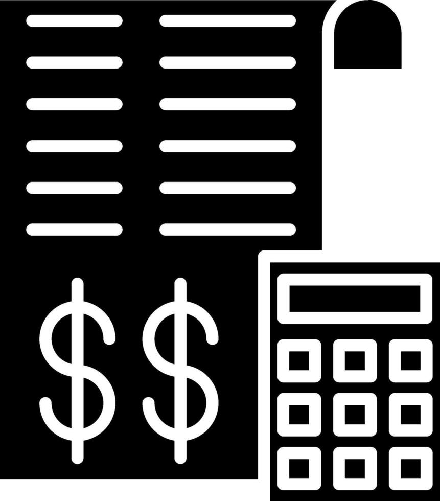 Tuition Glyph Icon vector