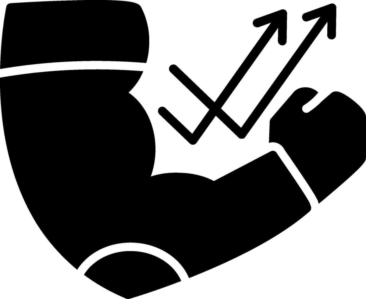 Arm Sleeve Glyph Icon vector