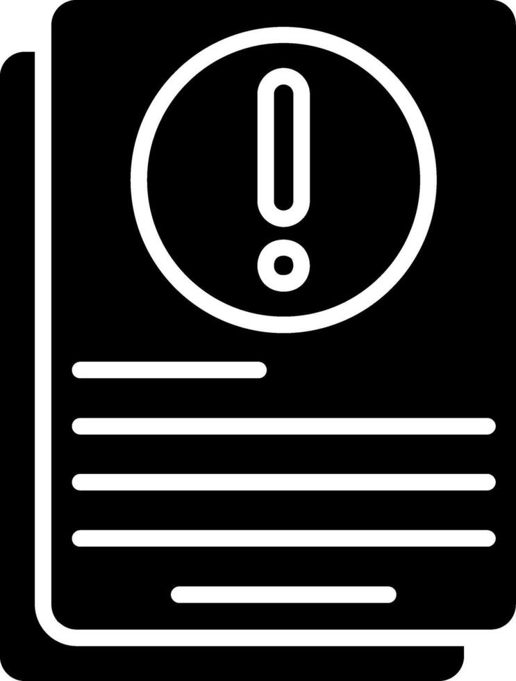 Assessment Glyph Icon vector