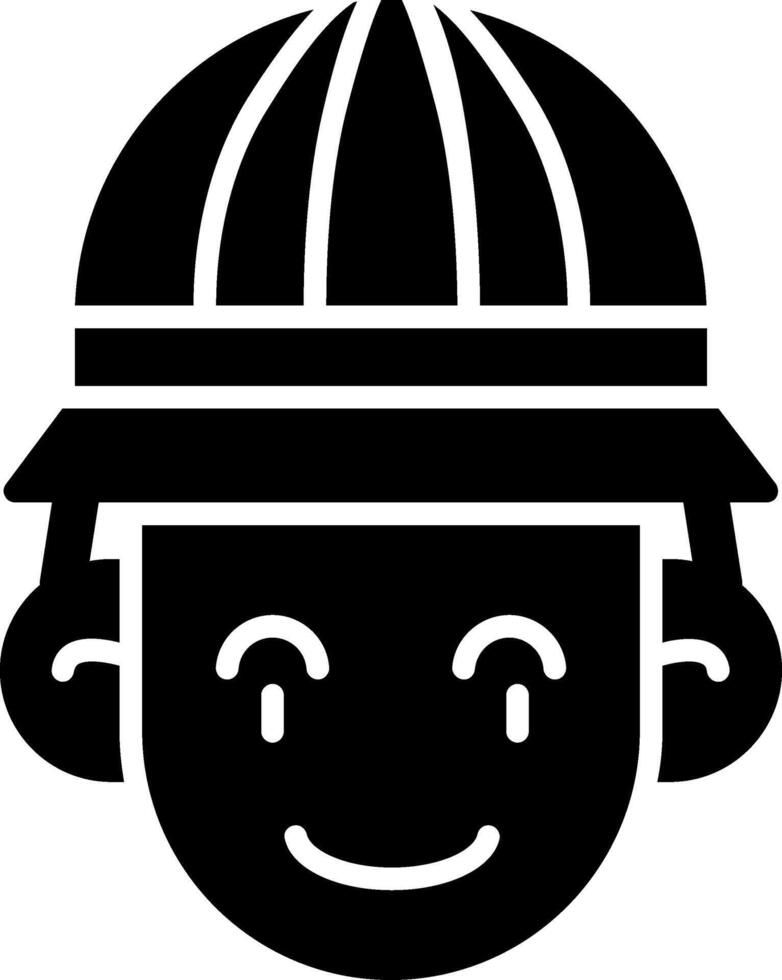 Archeologist Glyph Icon vector