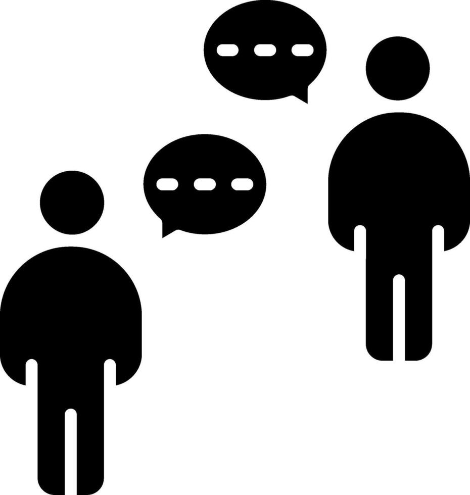 Communication Glyph Icon vector