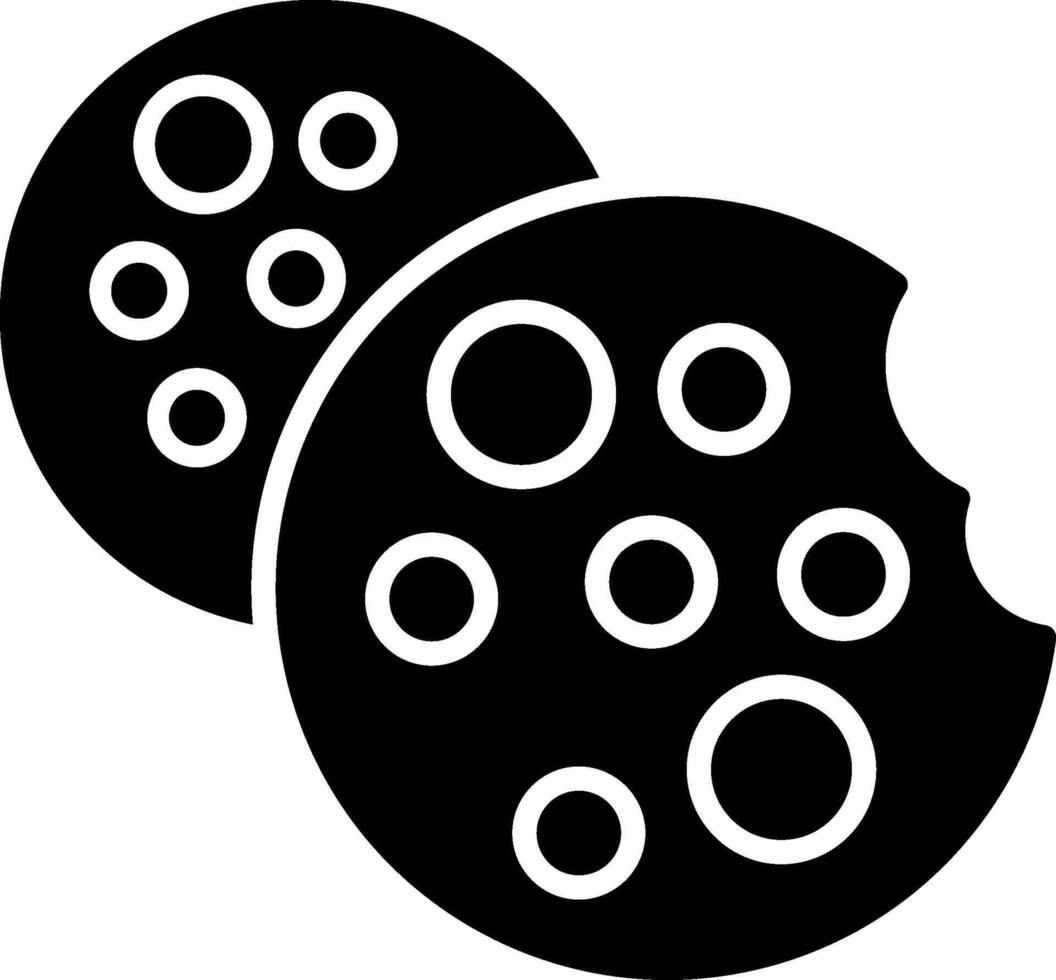 Biscuit Glyph Icon vector