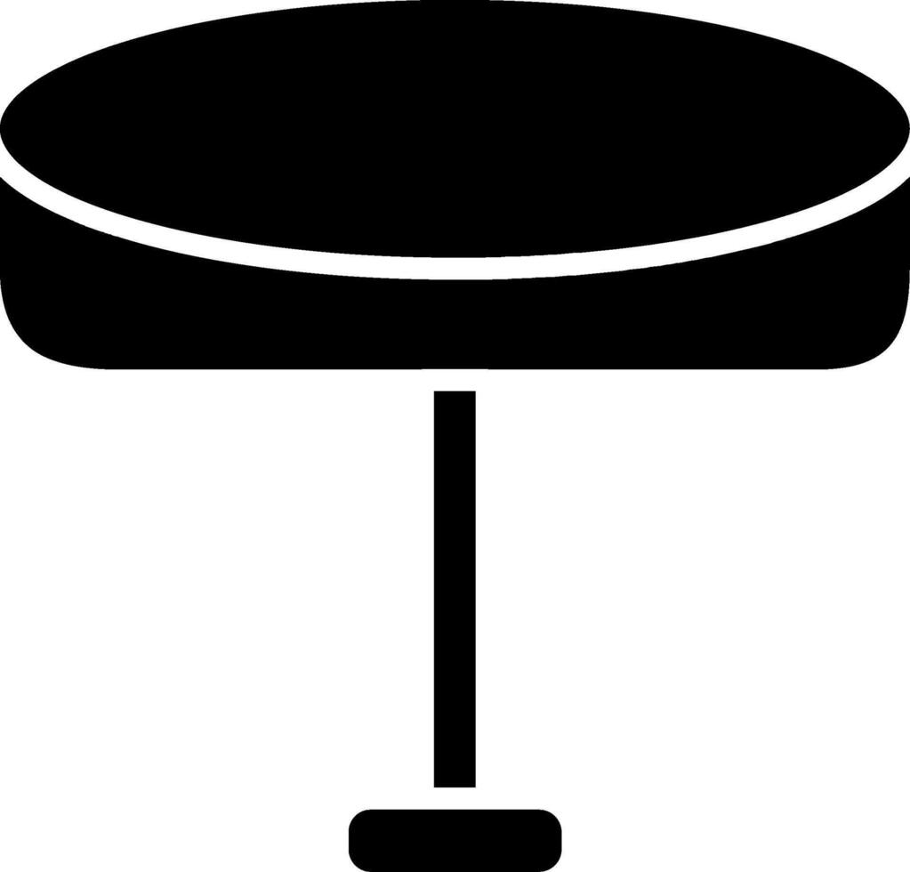 Glass Table Glyph Icon vector