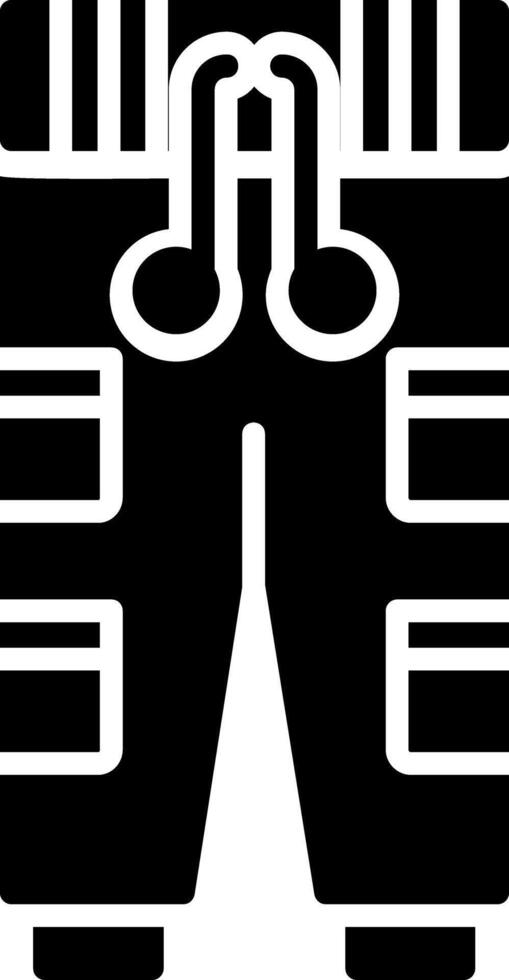 Pants Glyph Icon vector
