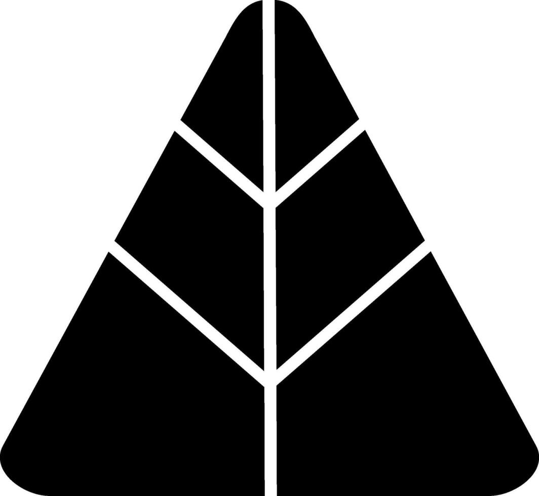 Pyramid Glyph Icon vector