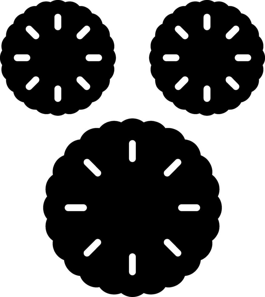 Pompom Glyph Icon vector