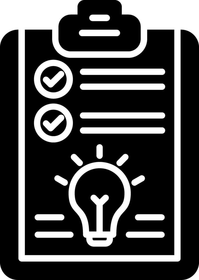 Proof Of Concept Glyph Icon vector