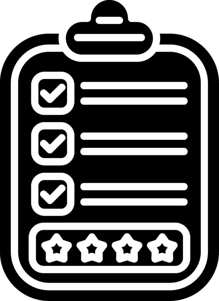 Review Glyph Icon vector