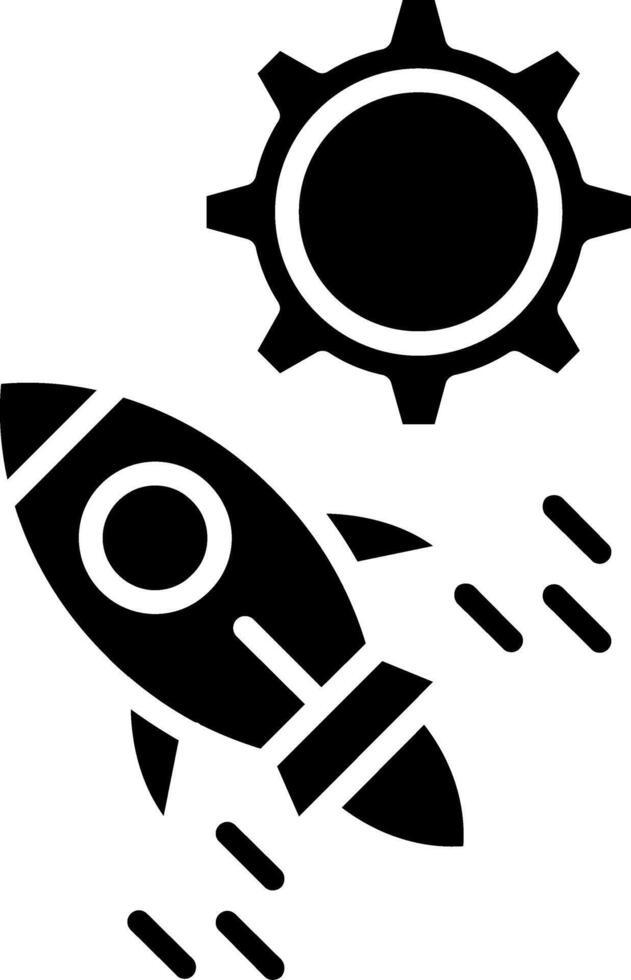 Start Up Glyph Icon vector