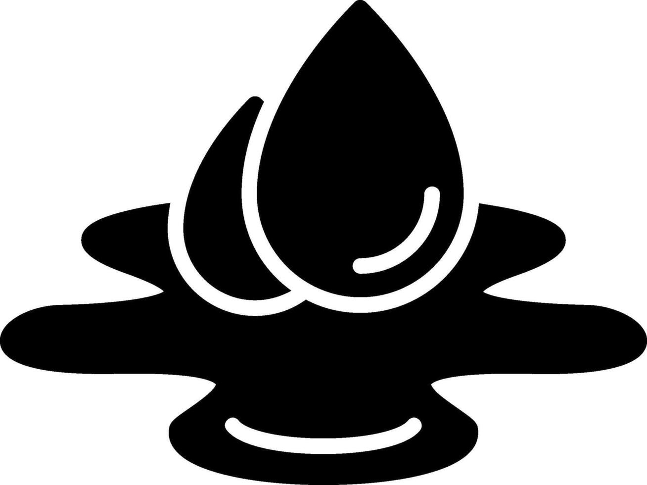 Water Glyph Icon vector