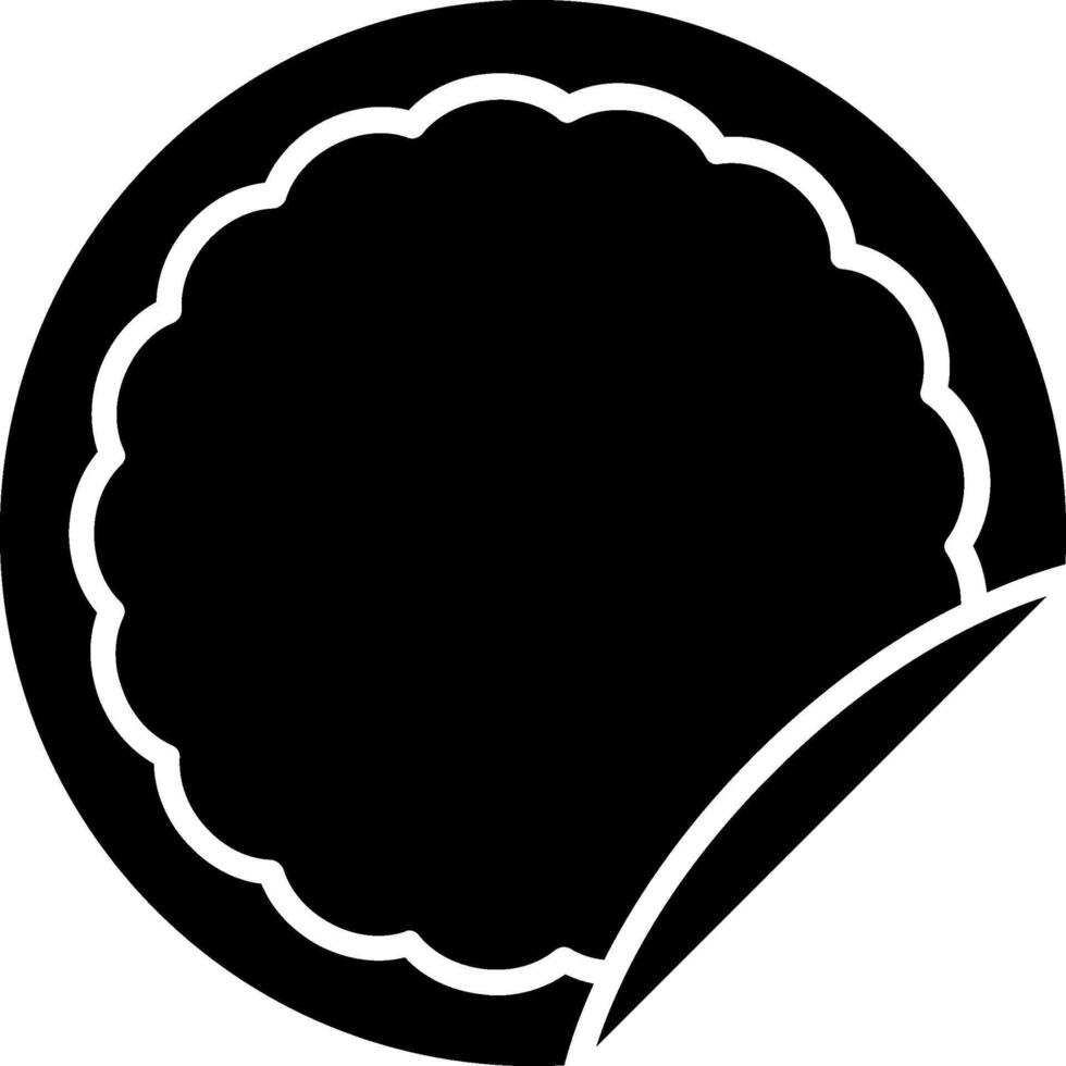 Sticker Glyph Icon vector