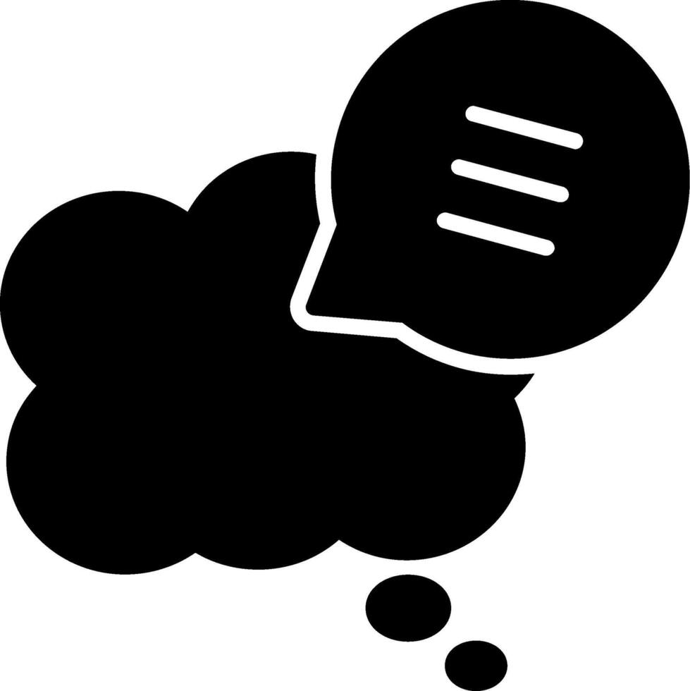 Chat Bubbles Glyph Icon vector