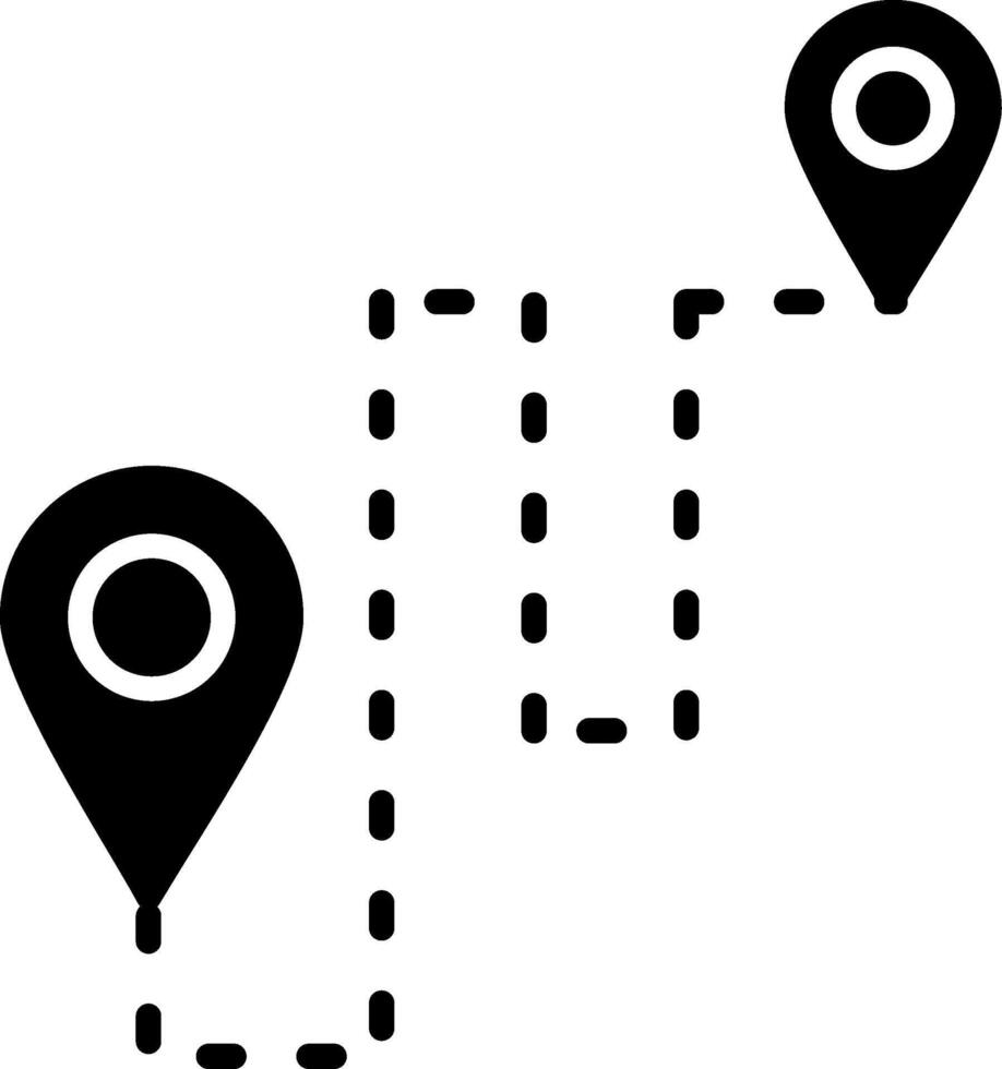 Destination Glyph Icon vector
