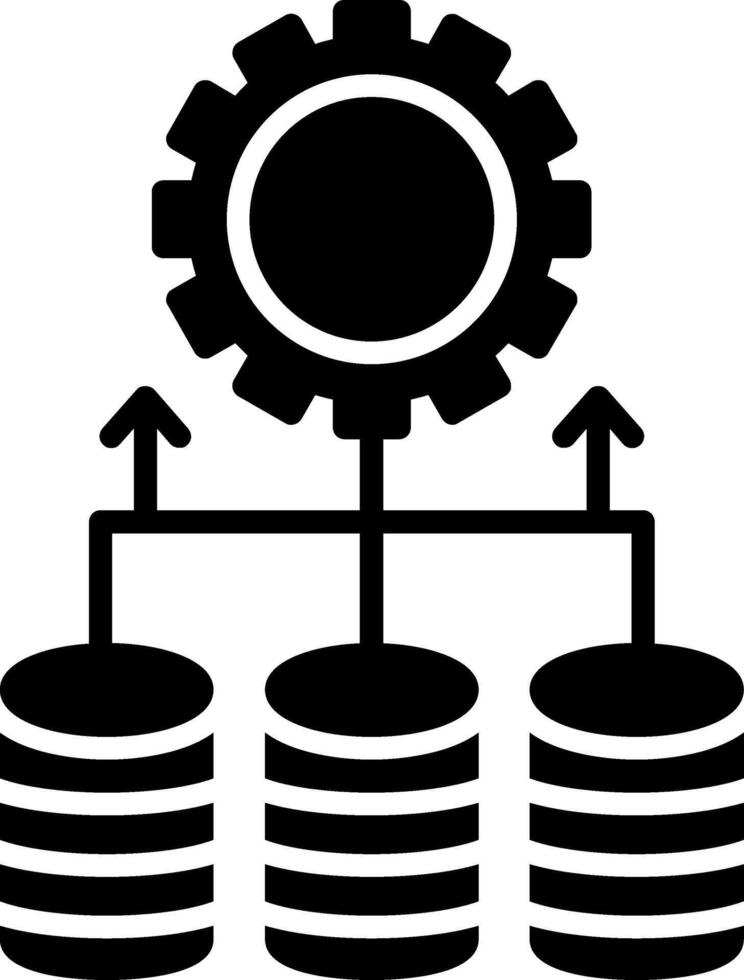 Data Integration Glyph Icon vector