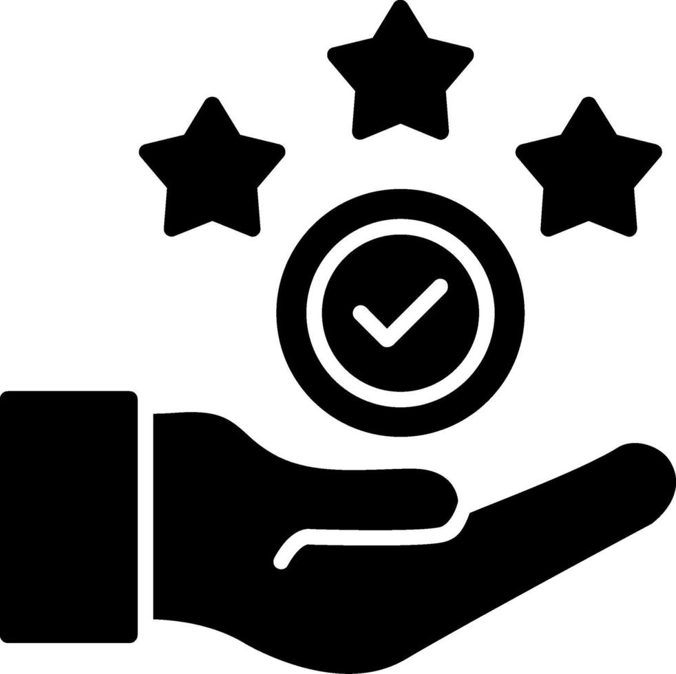 Completed Task Glyph Icon vector