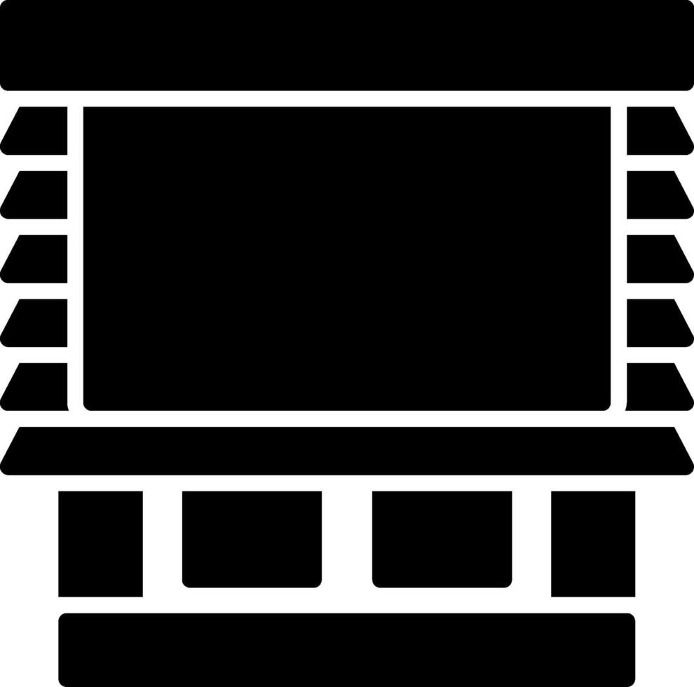 Blinds Glyph Icon vector