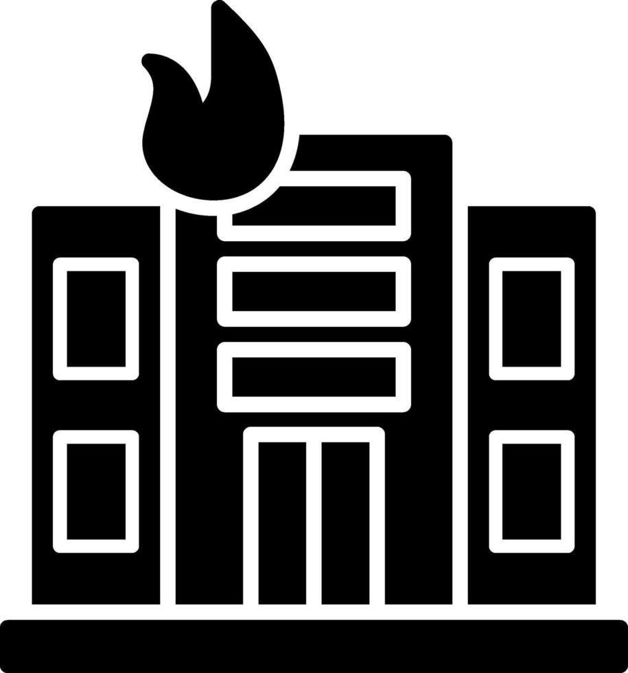 Building Glyph Icon vector